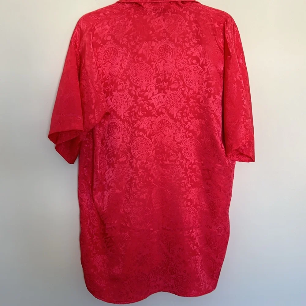 Vintage Victoria’s Secret Gold Label Nightie‎ and Kimono Style Robe Set - Red